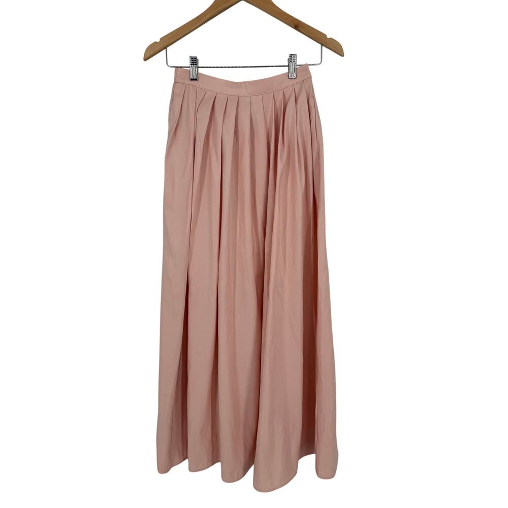 NWT Maxi Skirt Pink Coquette Cottagecore Party Formal Pockets SZ XS a new day